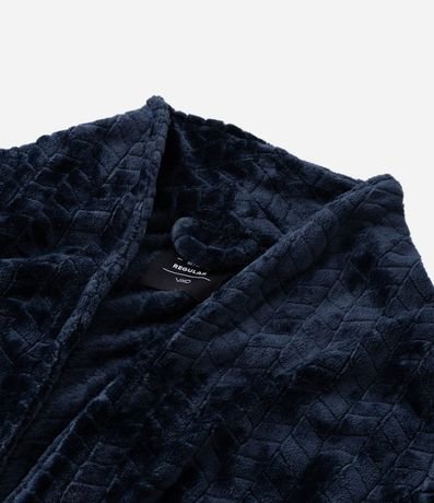 Bata de Baño en Fleece Texturizado y Bolsillos 8