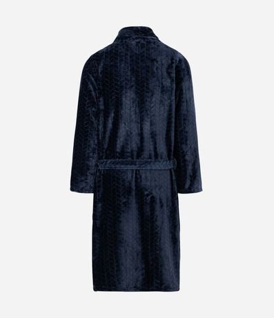 Bata de Baño en Fleece Texturizado y Bolsillos 9