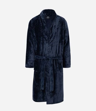 Bata de Baño en Fleece Texturizado y Bolsillos 10