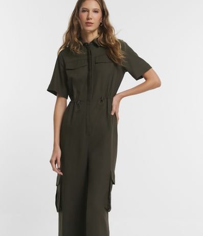 Mono Cargo en Viscolino con Cintura Ajustable 2