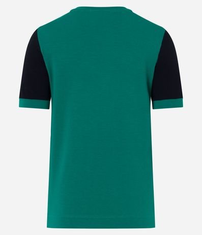 Blusa en Viscosa con Recortes Assimétricos y Bloques de Color 7