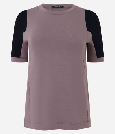 Blusa en Viscosa con Recortes Assimétricos y Bloques de Color 6