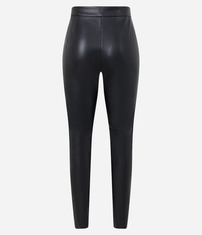 Pantalón Legging con Material Sintético y Abotonado Delantero 8