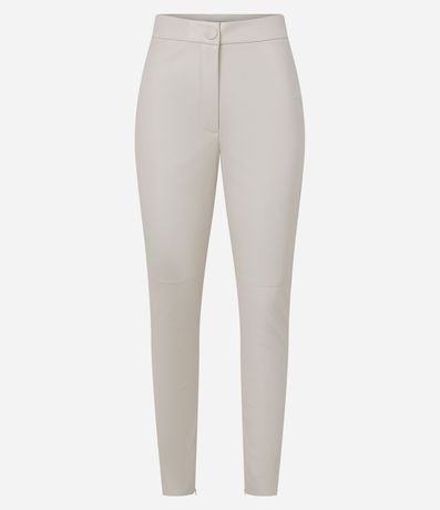 Pantalón Legging con Material Sintético y Abotonado Delantero 7