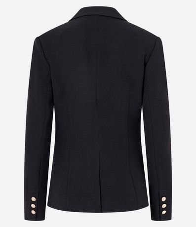 Blazer en Crepé con Botón Solo y Bolsillo con Solapa 8