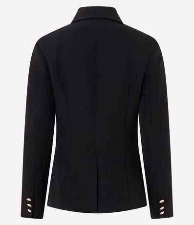 Blazer en Crepé con Botón Solo y Bolsillo con Solapa 9