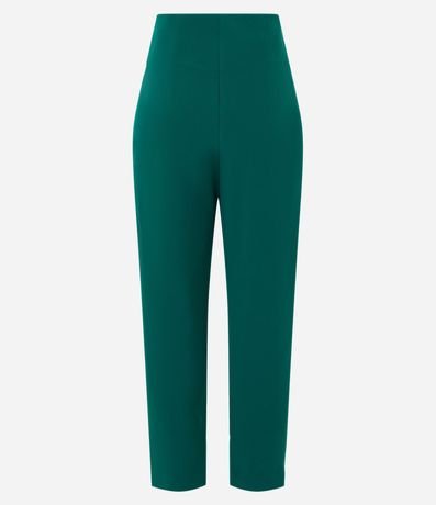 Pantalón Carrot Sastrería con Detalle de Metal en la Cintura 7