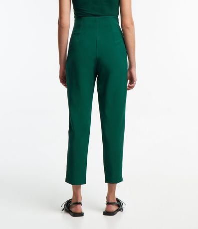 Pantalón Carrot Sastrería con Detalle de Metal en la Cintura 5