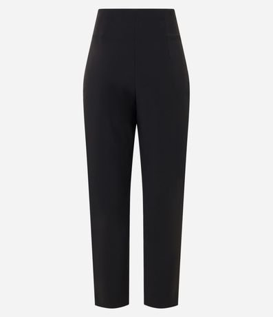 Pantalón Carrot Sastrería con Detalle de Metal en la Cintura 7