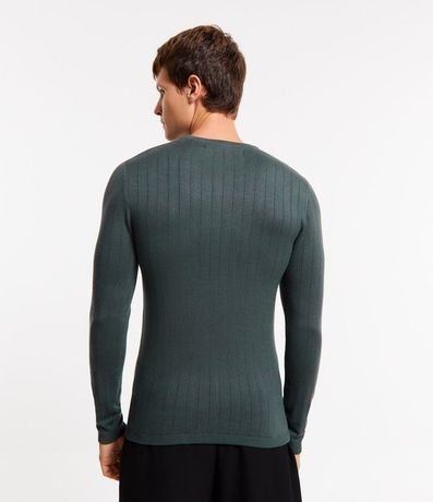 Suéter en Viscosa con Textura en Rayas Verticales 6