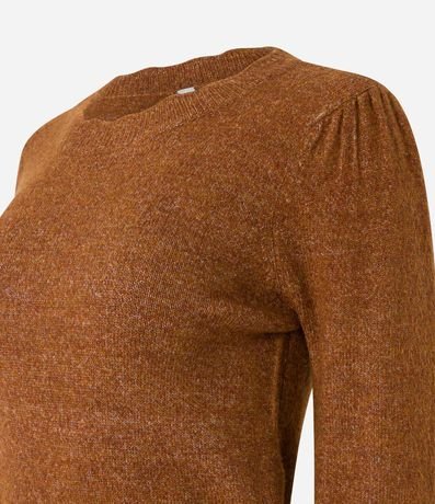 Suéter de Punto con Cuello Nube y Botones en los Puños 7