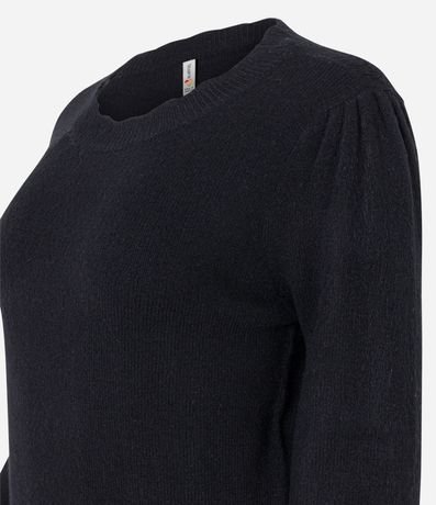 Suéter de Punto con Cuello Nube y Botones en los Puños 8