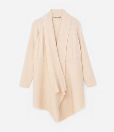 Cardigan Alargado de Punto con Bajo Punta Curve & Plus Size 5