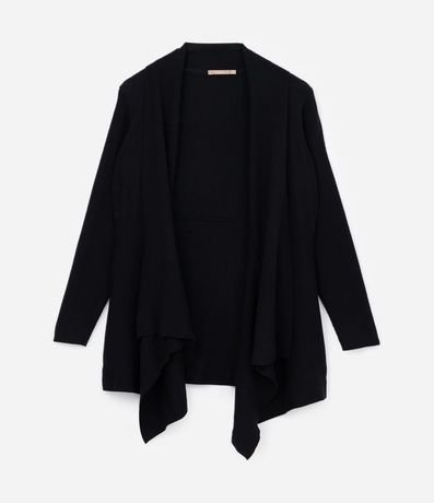 Cardigan Alargado de Punto con Bajo Punta Curve & Plus Size 5