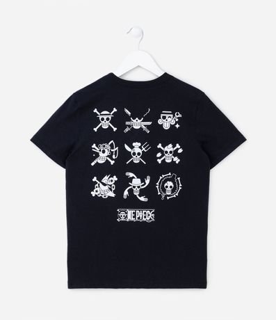 Remera Infantil con Estampado de lo One Piece - Talle 5 a 14 años 2