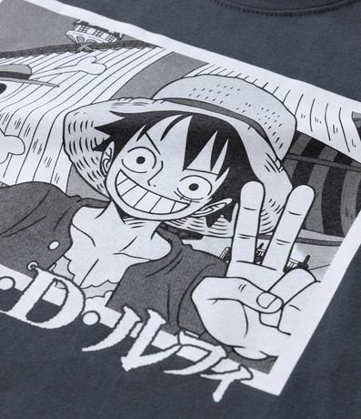 Remera Infantil con Estampado Luffy de One Piece - Talle 5 a 14 años 3