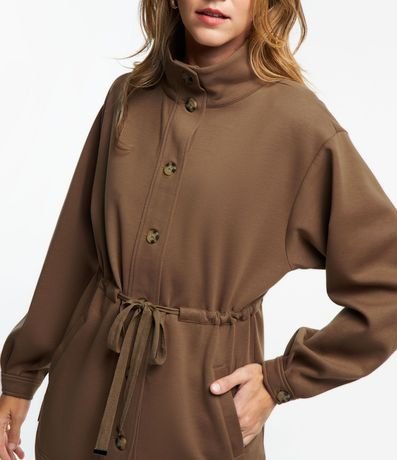 Parka en Ponto Roma con Botones Delanteros 4