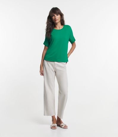 Blusa en Viscosa con Mangas Cortas sin Sisas 3