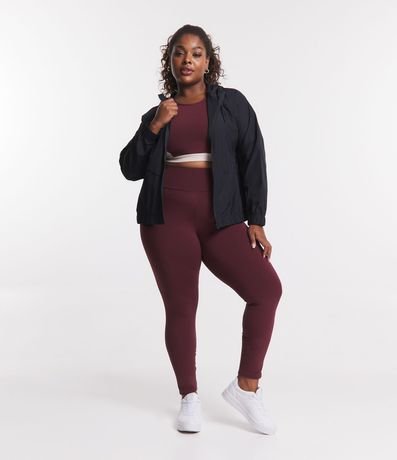 Campera Rompeviento Deportiva con Capucha Curve & Plus Size 2