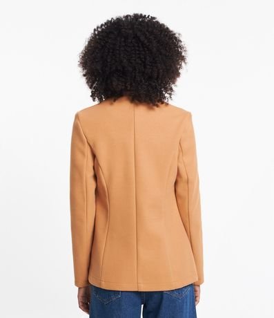 Campera Alargada en Polivelour con Botones y Bolsillos 4