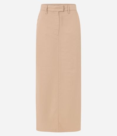 Pollera Larga Sastrería en Sarga con Abertura en la Espalda 5