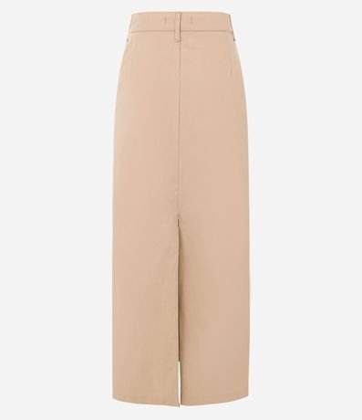 Pollera Larga Sastrería en Sarga con Abertura en la Espalda 6