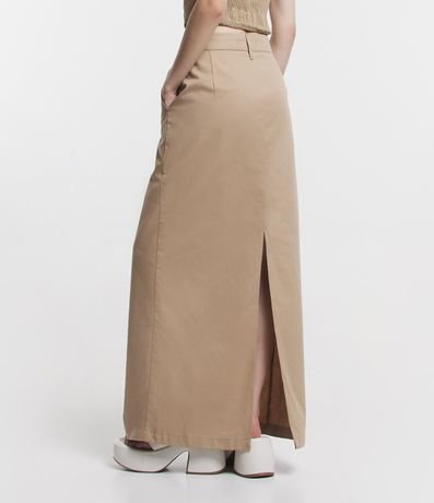 Pollera Larga Sastrería en Sarga con Abertura en la Espalda 3