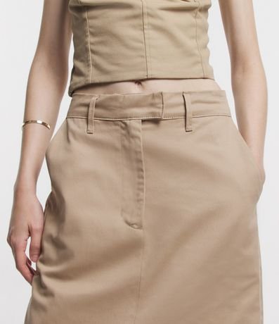 Pollera Larga Sastrería en Sarga con Abertura en la Espalda 4