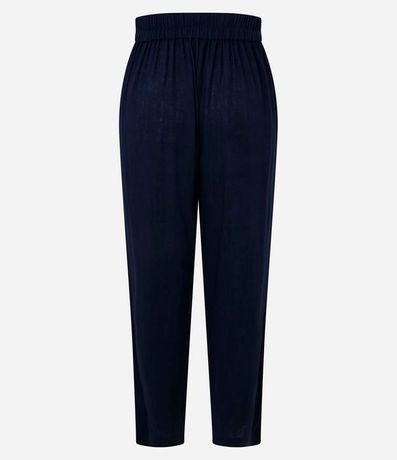 Pantalón Fluído en Viscolino con Cintura Elástica y Lazo 6