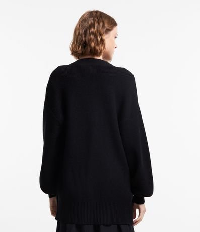 Cardigan Alargado en Punto con Bolsillos 3