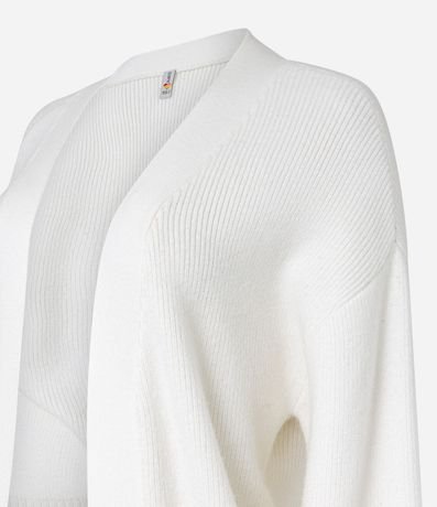 Cardigan Alargado en Punto con Bolsillos 6