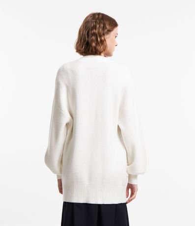 Cardigan Alargado en Punto con Bolsillos 3