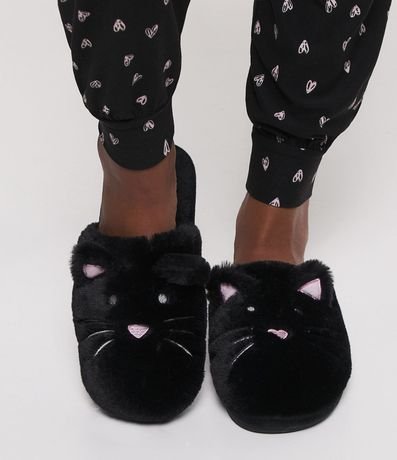 Pantufla Cerrada con Bordado Gatito 2