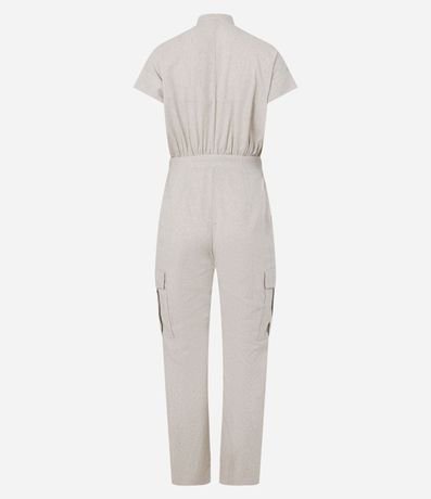 Mono Cargo en Viscolino con Abotonado Delantero 6