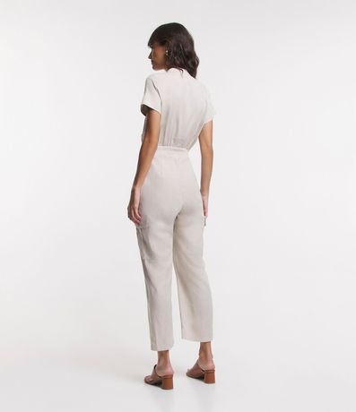 Mono Cargo en Viscolino con Abotonado Delantero 3