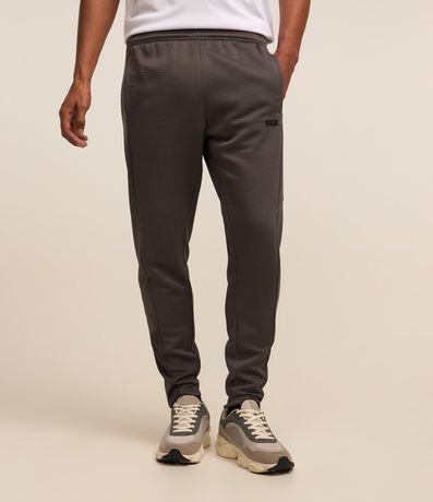 Pantalón Deportiva con Textura y Recorte en la Parte Baja 2