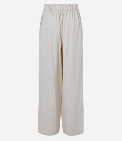Pantalón Pantalona en Viscosa con Cintura Elástica en la Espalda 6
