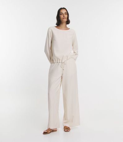 Blusa en Viscosa con Lazo en la Barra 2