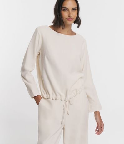 Blusa en Viscosa con Lazo en la Barra 4