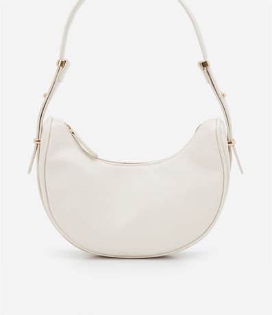 Bolso Baguette Media Luna con Detalles en Metal en la Correa 4