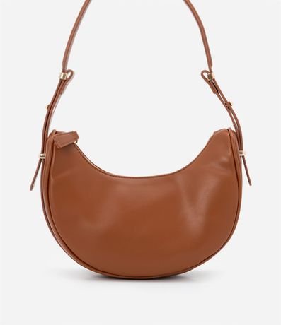 Bolso Baguette Media Luna con Detalles en Metal en la Correa 5