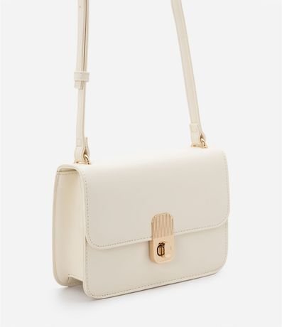 Bolso Transversal en PU con Tapa y Locker de Metal 2