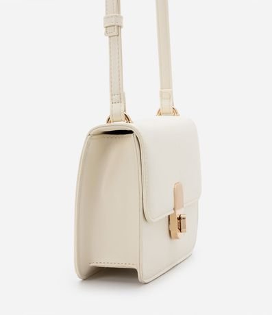 Bolso Transversal en PU con Tapa y Locker de Metal 3