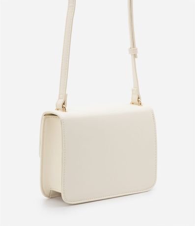 Bolso Transversal en PU con Tapa y Locker de Metal 4