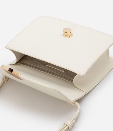 Bolso Transversal en PU con Tapa y Locker de Metal 5