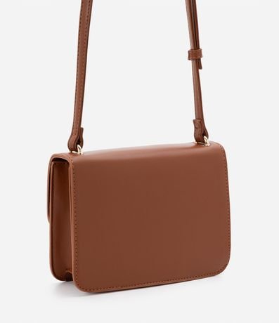 Bolso Transversal en PU con Tapa y Locker de Metal 4