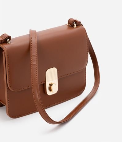 Bolso Transversal en PU con Tapa y Locker de Metal 6