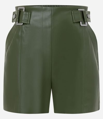 Short Recto con Elástico en la Espalda y Detalle en Hebilla 6