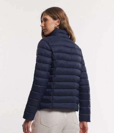 Campera Puffer en Poliamida con Cuello Alto 3