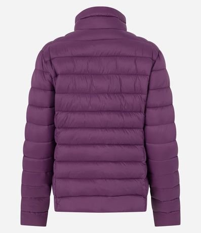 Campera Puffer en Poliamida con Cuello Alto 7